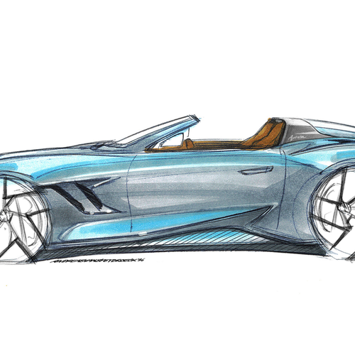 2027 Touring Superleggera Veloce12 Aperta Sketches
